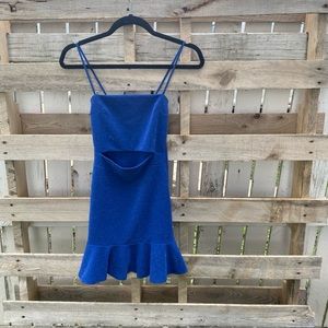 Glittery blue lucy in the sky dress